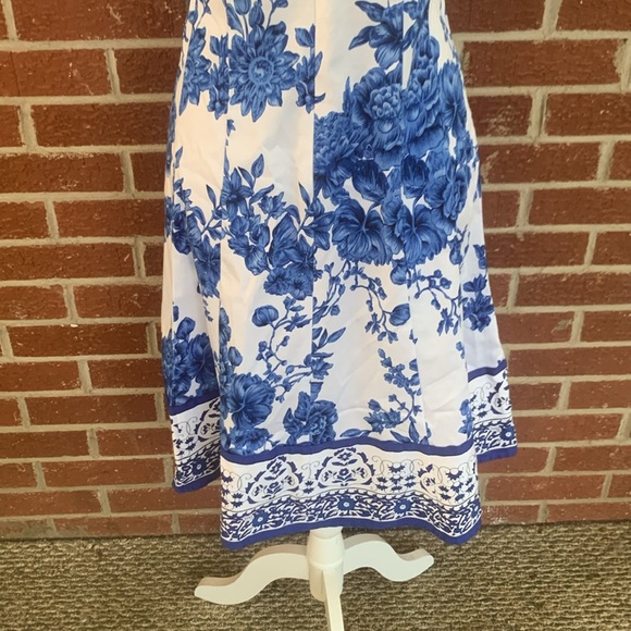 Jones Studio Blue and white dress - Picture 7 of 7